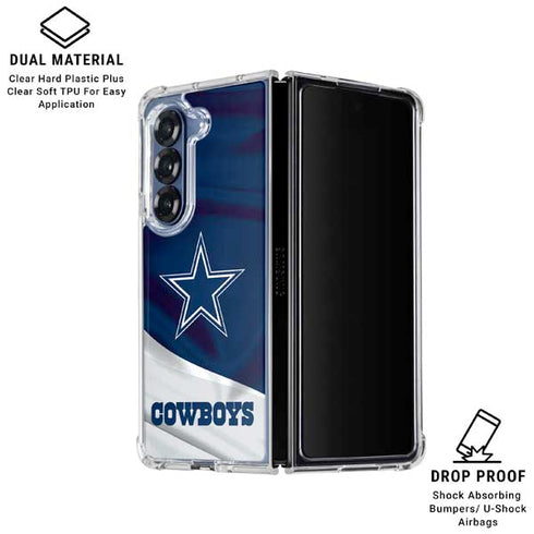 NFL Dallas Cowboys Galaxy Z Fold7 Clear Case