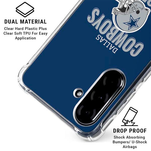 NFL Dallas Cowboys Helmet Galaxy A36 5G Clear Case