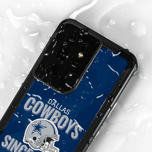 NFL Dallas Cowboys Helmet Galaxy S24 Ultra Waterproof Case