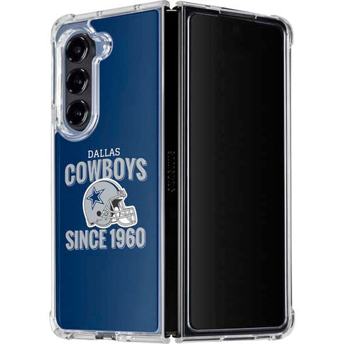 NFL Dallas Cowboys Helmet Galaxy Z Fold5 5G Clear Case