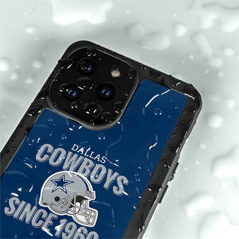 NFL Dallas Cowboys Helmet iPhone 15 Pro Waterproof Case