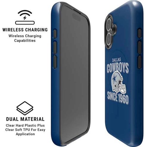 NFL Dallas Cowboys Helmet iPhone 16 Magsafe Impact Case