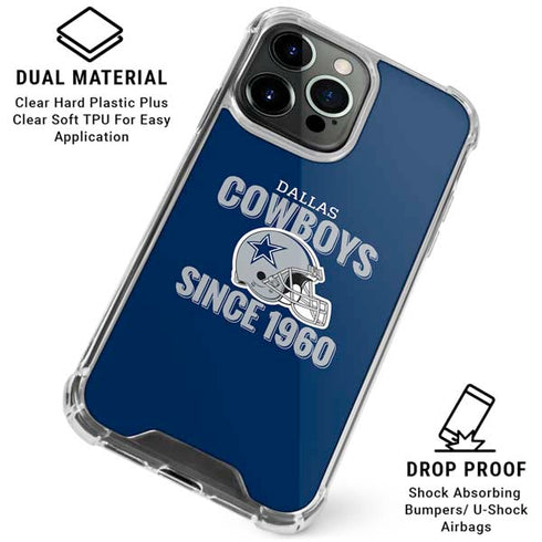 NFL Dallas Cowboys Helmet iPhone 16 Pro Clear Case