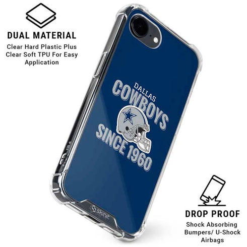 NFL Dallas Cowboys Helmet iPhone 16e Clear Case