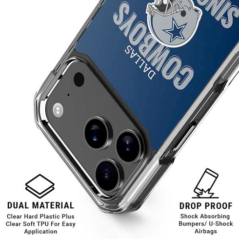 NFL Dallas Cowboys Helmet iPhone 18 Pro Clear Case