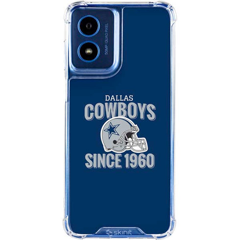 NFL Dallas Cowboys Helmet Moto G 5G (2024) Clear Case