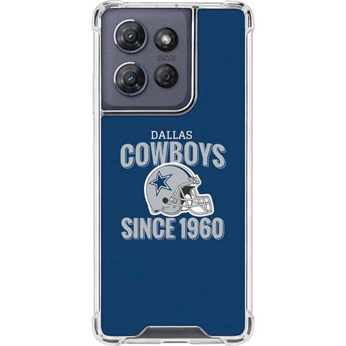 NFL Dallas Cowboys Helmet Moto G Play 5G (2025) Clear Case
