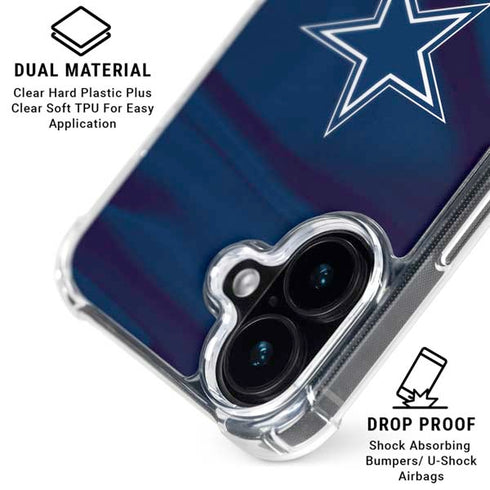 NFL Dallas Cowboys iPhone 17 Clear Case