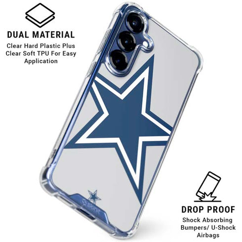 NFL Dallas Cowboys Large Logo Galaxy S25 Clear Case