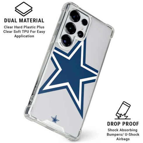 NFL Dallas Cowboys Large Logo Galaxy S26 Ultra Clear Case