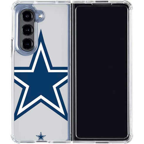 NFL Dallas Cowboys Large Logo Galaxy Z Fold5 5G Clear Case