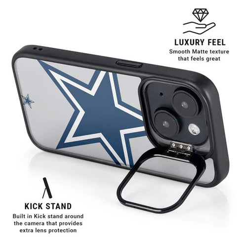 NFL Dallas Cowboys Large Logo iPhone 15 Plus Kickstand Case