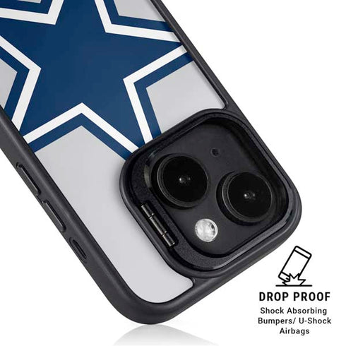 NFL Dallas Cowboys Large Logo iPhone 15 Plus Kickstand Case