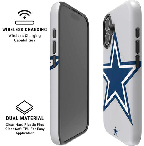 NFL Dallas Cowboys Large Logo iPhone 16 Magsafe Impact Case