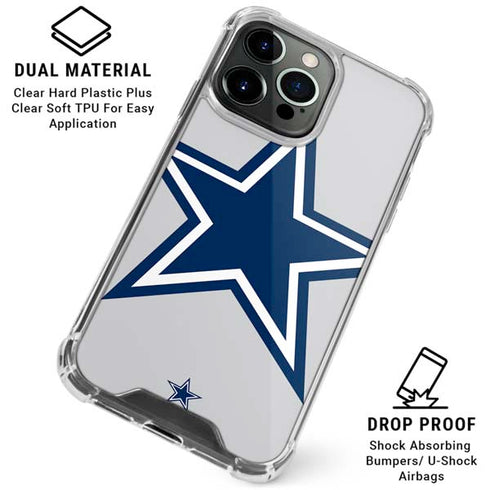 NFL Dallas Cowboys Large Logo iPhone 16 Pro Clear Case