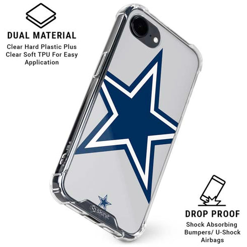 NFL Dallas Cowboys Large Logo iPhone 16e Clear Case