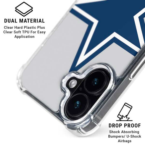 NFL Dallas Cowboys Large Logo iPhone 17 Clear Case
