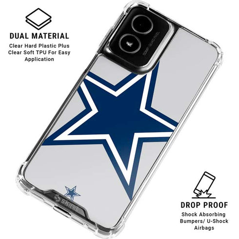 NFL Dallas Cowboys Large Logo Moto G Power 5G (2024) Clear Case