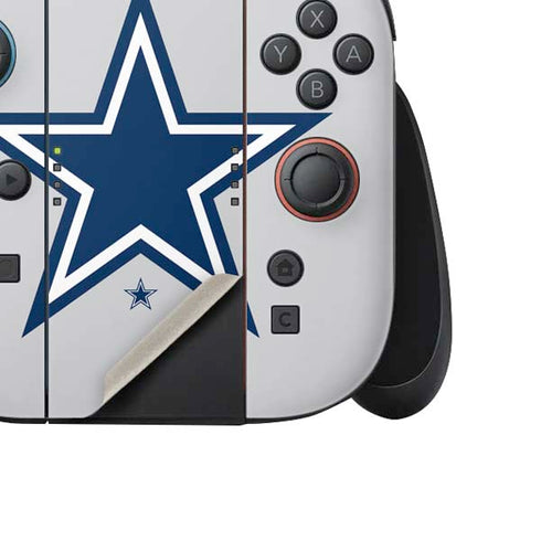 NFL Dallas Cowboys Large Logo Nintendo Switch 2 (2025) Joy-Con Controller Skin