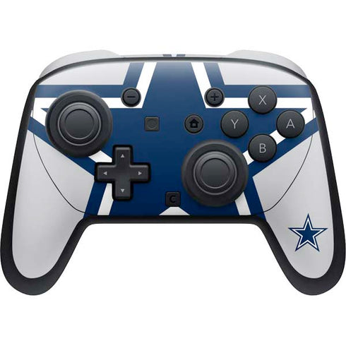 NFL Dallas Cowboys Large Logo Nintendo Switch 2 (2025) Pro Controller Skin
