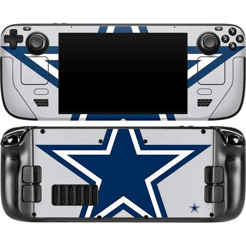 NFL Dallas Cowboys Large Logo Steam Deck Handheld Gaming Computer OLED Skin