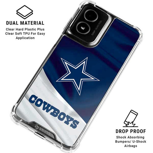 NFL Dallas Cowboys Moto G Power 5G (2024) Clear Case