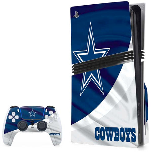NFL Dallas Cowboys PS5 Pro Disk Bundle Skin