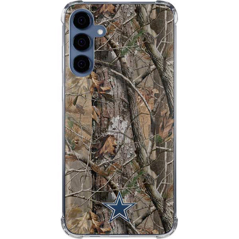 NFL Dallas Cowboys Realtree AP Camo Galaxy A55 5G Clear Case