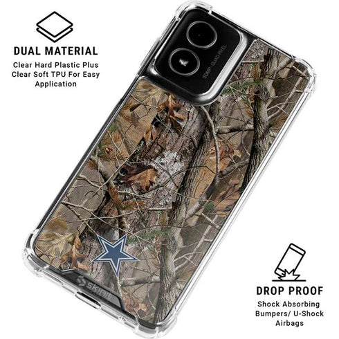 NFL Dallas Cowboys Realtree AP Camo Moto G Power 5G (2024) Clear Case