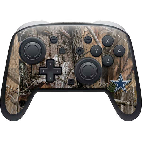 NFL Dallas Cowboys Realtree AP Camo Nintendo Switch 2 (2025) Pro Controller Skin