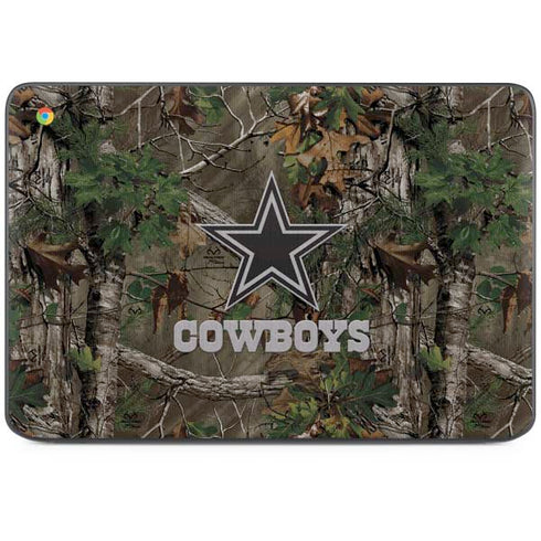 NFL Dallas Cowboys Realtree Xtra Green Camo HP Chromebook Skin