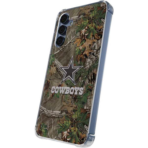 NFL Dallas Cowboys Realtree Xtra Green Camo Galaxy A35 5G Clear Case