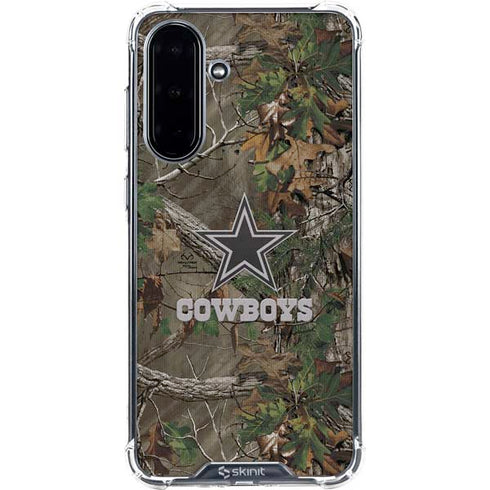 NFL Dallas Cowboys Realtree Xtra Green Camo Galaxy A36 5G Clear Case