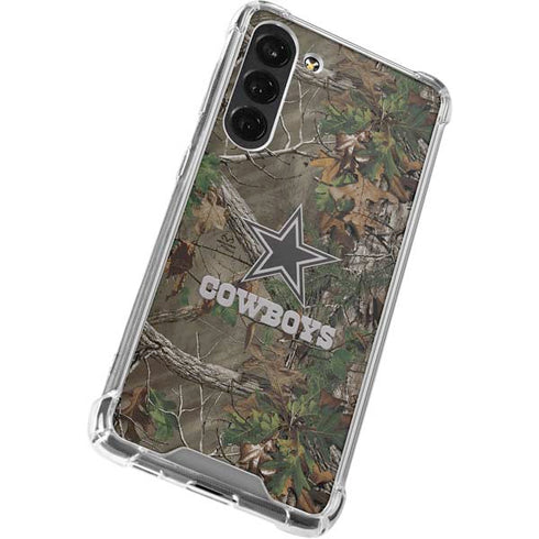 NFL Dallas Cowboys Realtree Xtra Green Camo Galaxy S24 FE Clear Case
