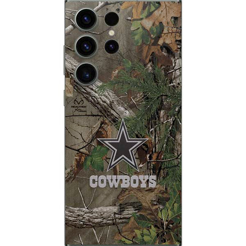 NFL Dallas Cowboys Realtree Xtra Green Camo Galaxy S25 Ultra Skin