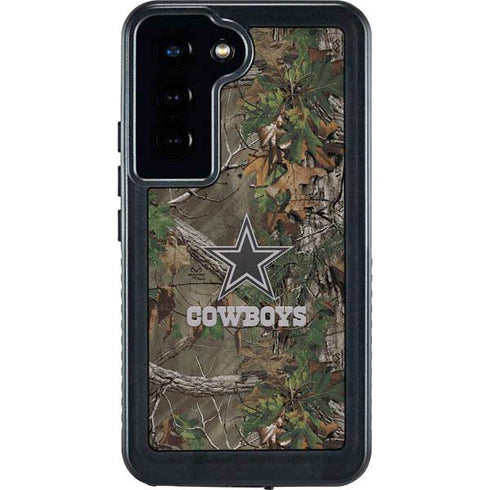 NFL Dallas Cowboys Realtree Xtra Green Camo Galaxy S24 Waterproof Case