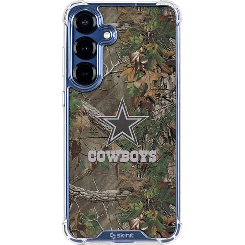 NFL Dallas Cowboys Realtree Xtra Green Camo Galaxy S25 Clear Case