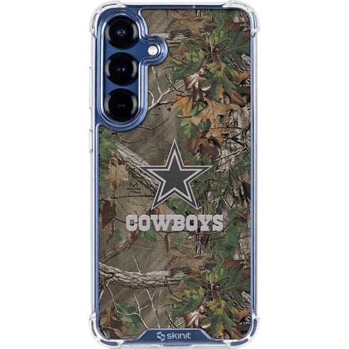 NFL Dallas Cowboys Realtree Xtra Green Camo Galaxy S25 Plus Clear Case