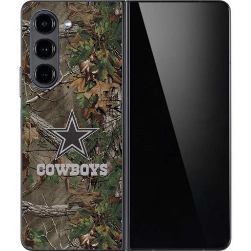 NFL Dallas Cowboys Realtree Xtra Green Camo Galaxy Z Fold5 5G Skin