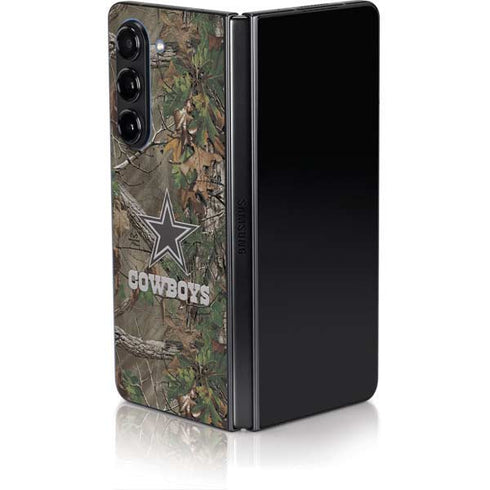 NFL Dallas Cowboys Realtree Xtra Green Camo Galaxy Z Fold5 5G Skin