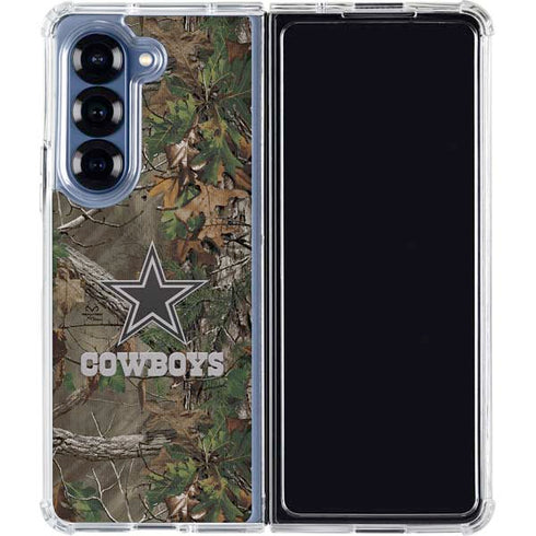 NFL Dallas Cowboys Realtree Xtra Green Camo Galaxy Z Fold6 Clear Case