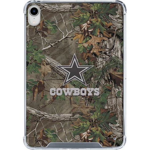NFL Dallas Cowboys Realtree Xtra Green Camo iPad 11th Gen (2025) Clear Case