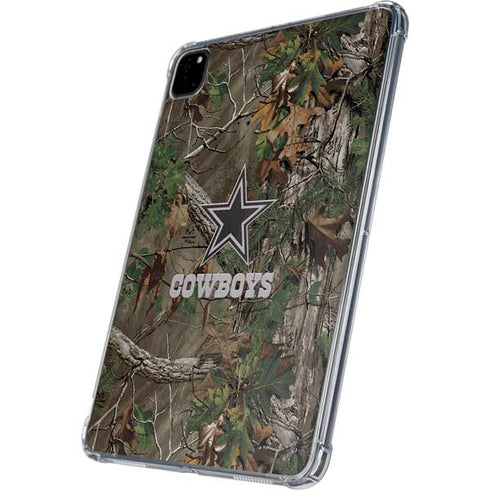 NFL Dallas Cowboys Realtree Xtra Green Camo iPad Pro 11in (2024) Clear Case