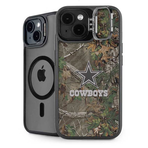 NFL Dallas Cowboys Realtree Xtra Green Camo iPhone 15 Plus Kickstand Case