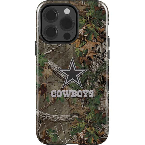 NFL Dallas Cowboys Realtree Xtra Green Camo iPhone 15 Pro Impact Case