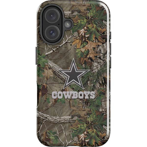 NFL Dallas Cowboys Realtree Xtra Green Camo iPhone 16 Impact Case