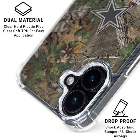 NFL Dallas Cowboys Realtree Xtra Green Camo iPhone 16 MagSafe Case