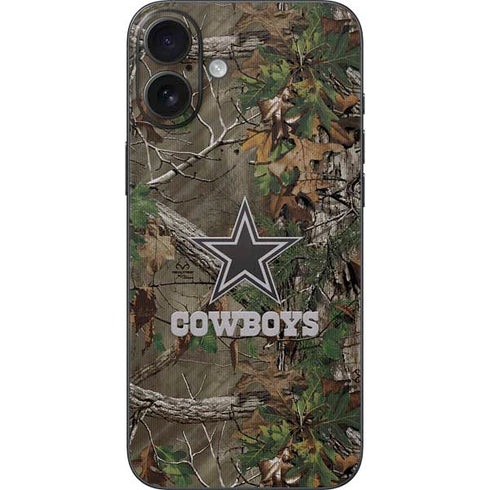 NFL Dallas Cowboys Realtree Xtra Green Camo iPhone 16 Plus Skin