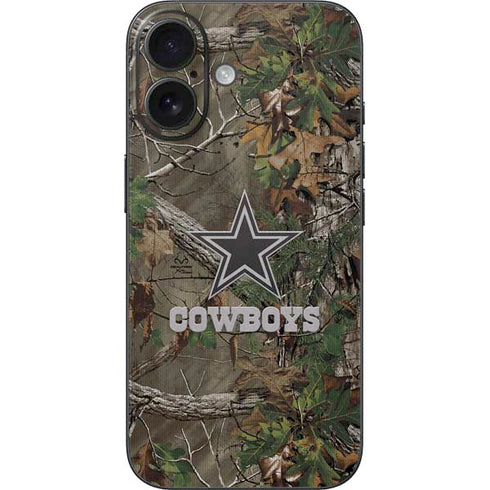 NFL Dallas Cowboys Realtree Xtra Green Camo iPhone 16 Skin