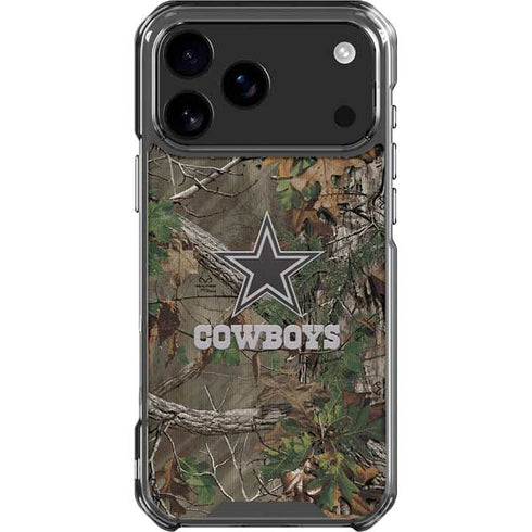 NFL Dallas Cowboys Realtree Xtra Green Camo iPhone 18 Pro Max Clear Case